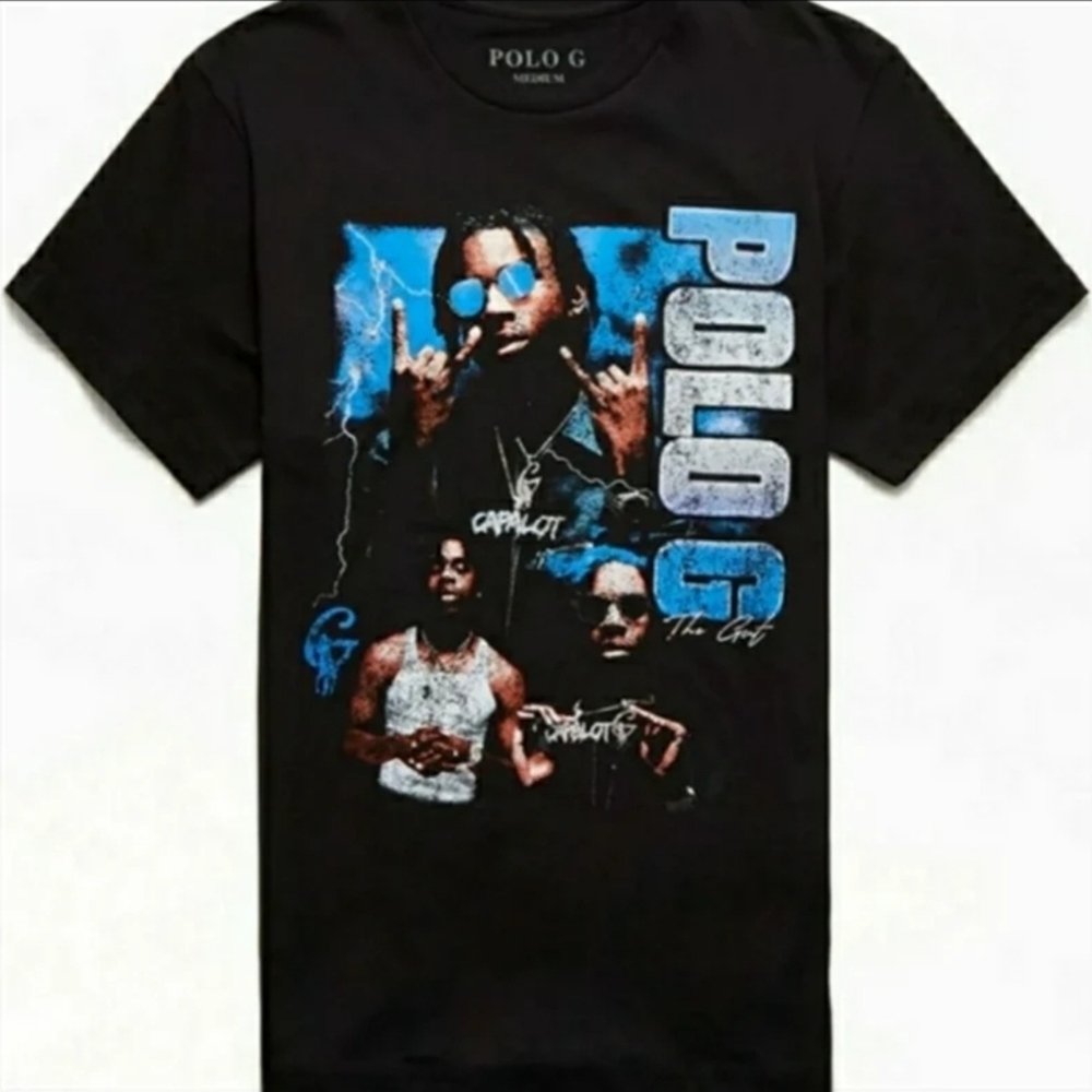 Polo by Ralph Lauren Black Graphic T-Shirt
